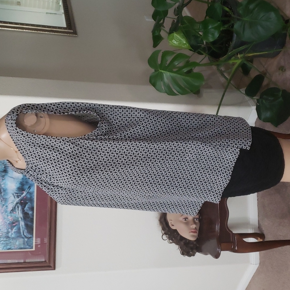 Nautica L Chainlink Pattern Flowy Sleeveless Top … - image 2